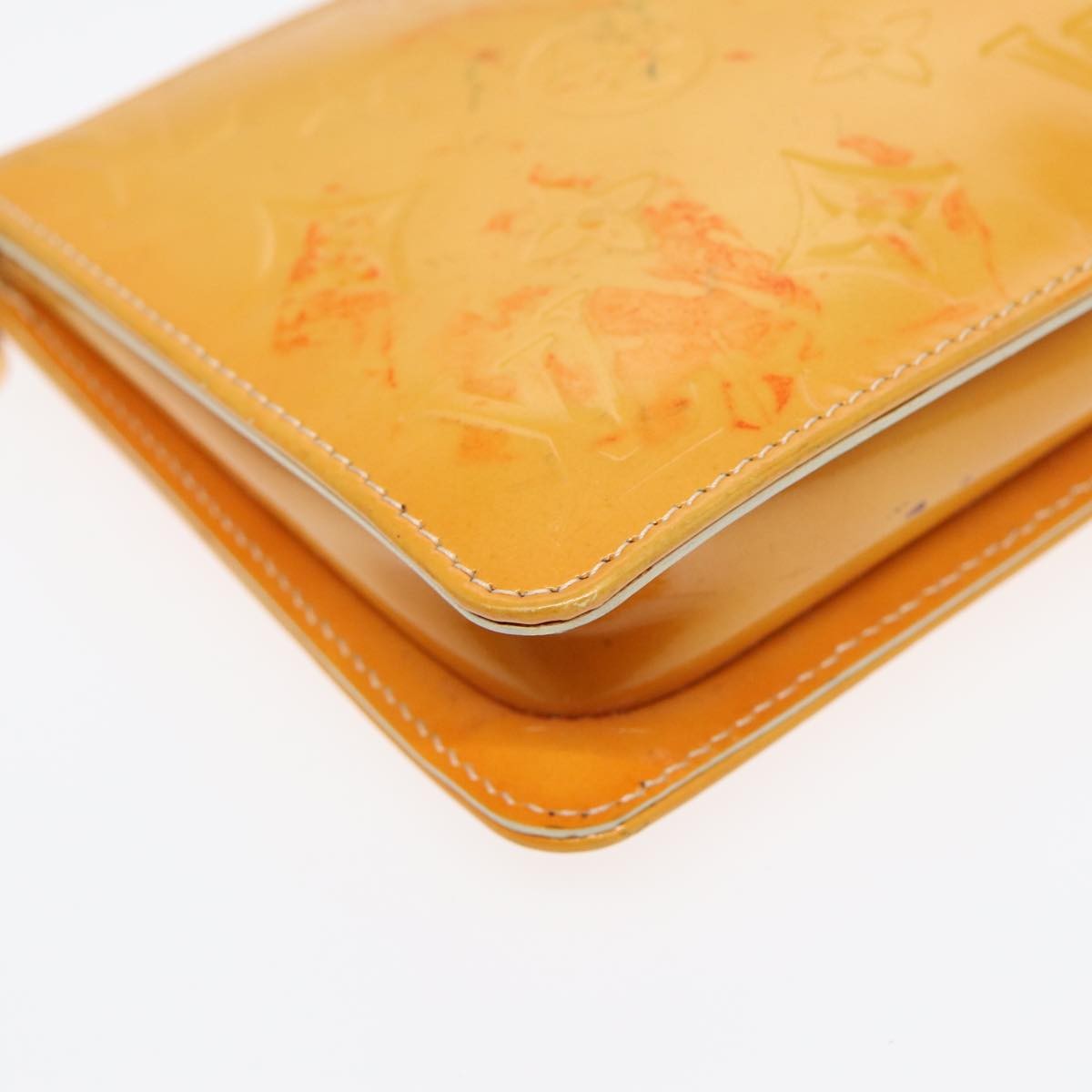 Louis Vuitton Lexington Pochette Monogram Vernis, YELLOW, PATENT_LEATHER, Clutche & pouche