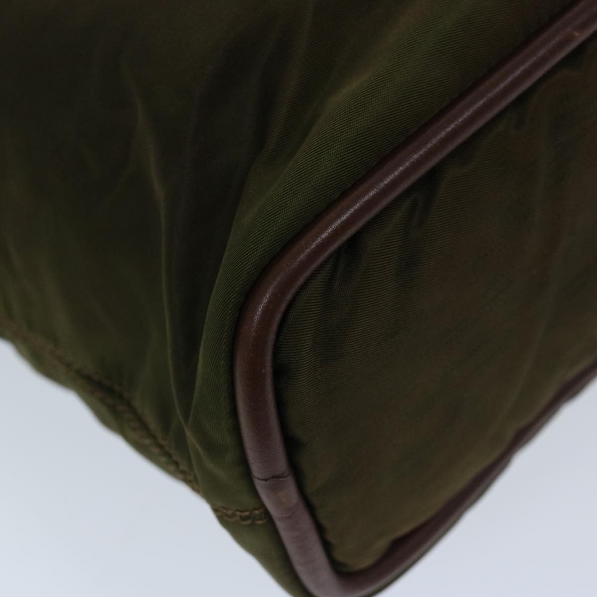 Celine Vintage Macadam Handbag Macadam, KHAKI, NYLON, Handbag