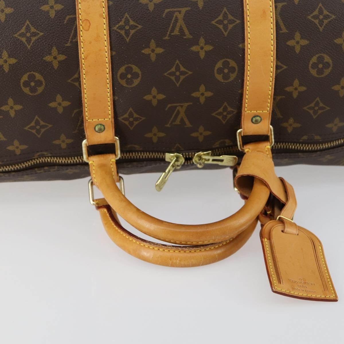 Louis Vuitton Keepall Bag Monogram Canvas, BROWN, CANVAS, Travel bag