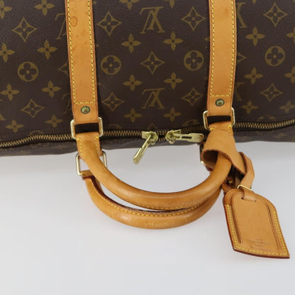Louis Vuitton Keepall Bag Monogram Canvas, BROWN, CANVAS, Travel bag