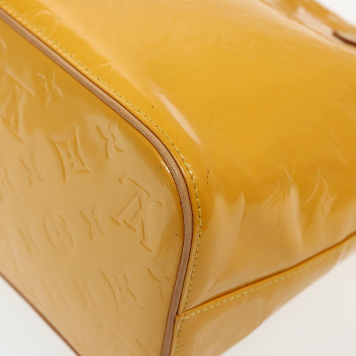 Louis Vuitton Houston Handbag Monogram Vernis, YELLOW, PATENT_LEATHER, Handbag