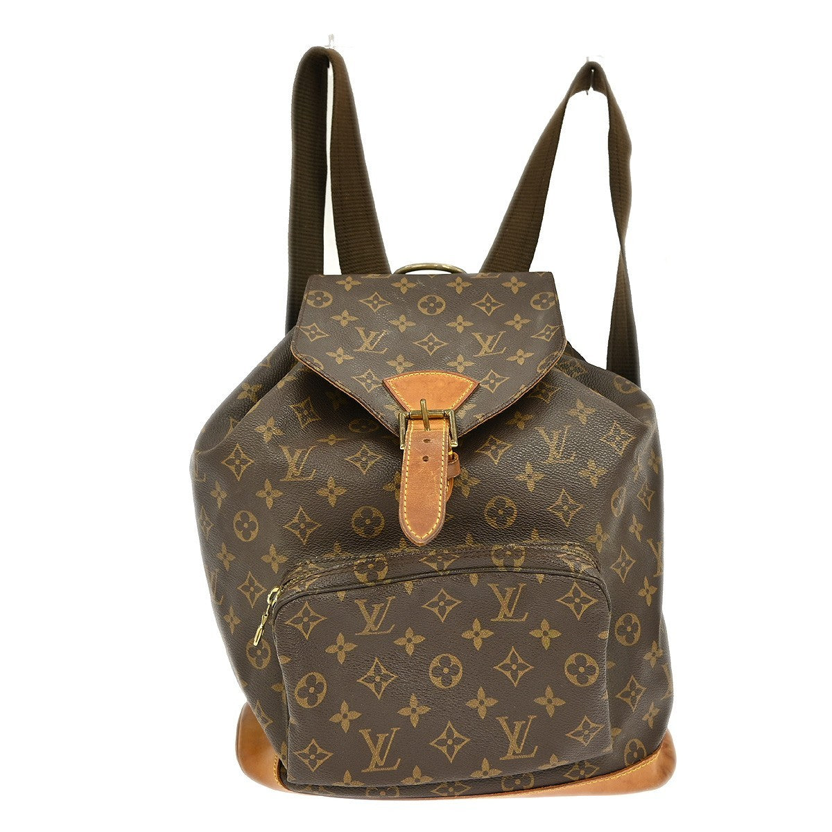 Louis Vuitton Montsouris Backpack Monogram Canvas, BROWN, CANVAS, Backpack