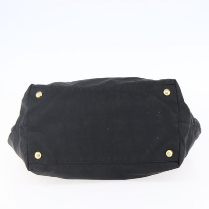 Prada Bow Tote Tessuto, BLACK, NYLON, Handbag