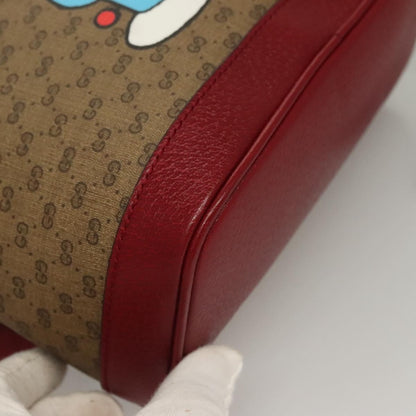 Gucci Doraemon Zip Backpack Printed Mini GG Coated Canvas, BEIGE, CANVAS, Backpack