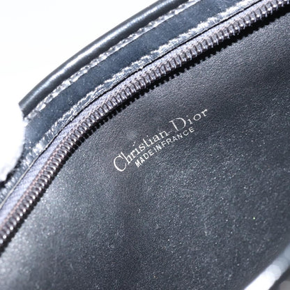 Christian Dior Vintage Trotter Shoulder Bag Canvas, NAVY, CANVAS, Shoulder bag