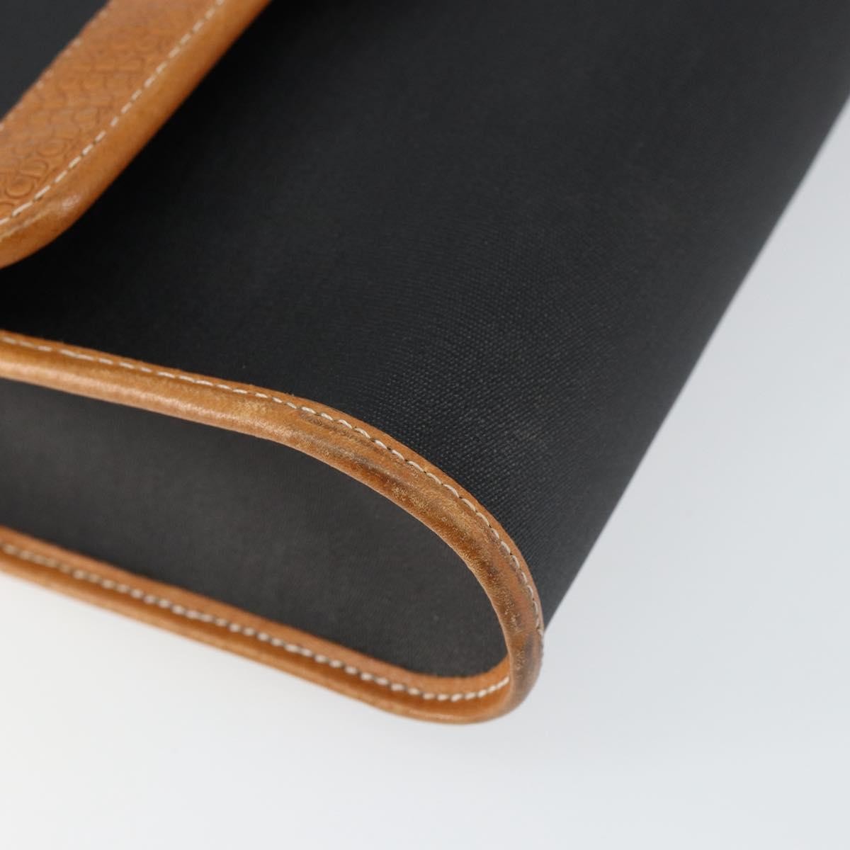 Christian Dior Vintage CD Logo Shoulder Bag Leather, BLACK, LEATHER, Shoulder bag