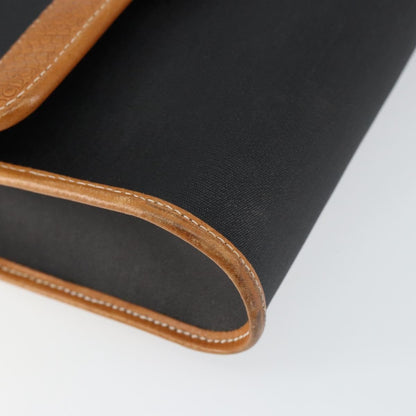 Christian Dior Vintage CD Logo Shoulder Bag Leather, BLACK, LEATHER, Shoulder bag