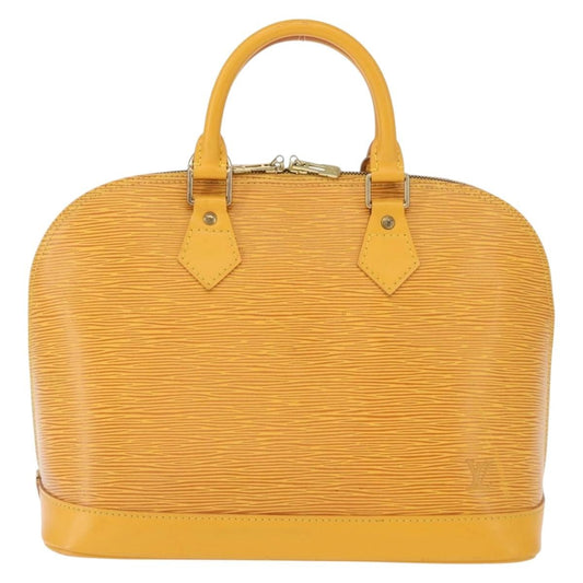 Louis Vuitton Alma Handbag Epi Leather, YELLOW, LEATHER, Handbag