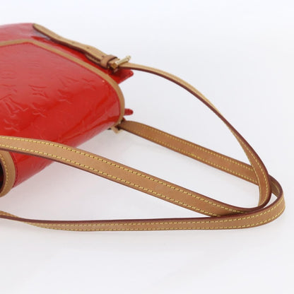 Louis Vuitton Biscayne Bay Handbag Monogram Vernis, RED, PATENT_LEATHER, Handbag