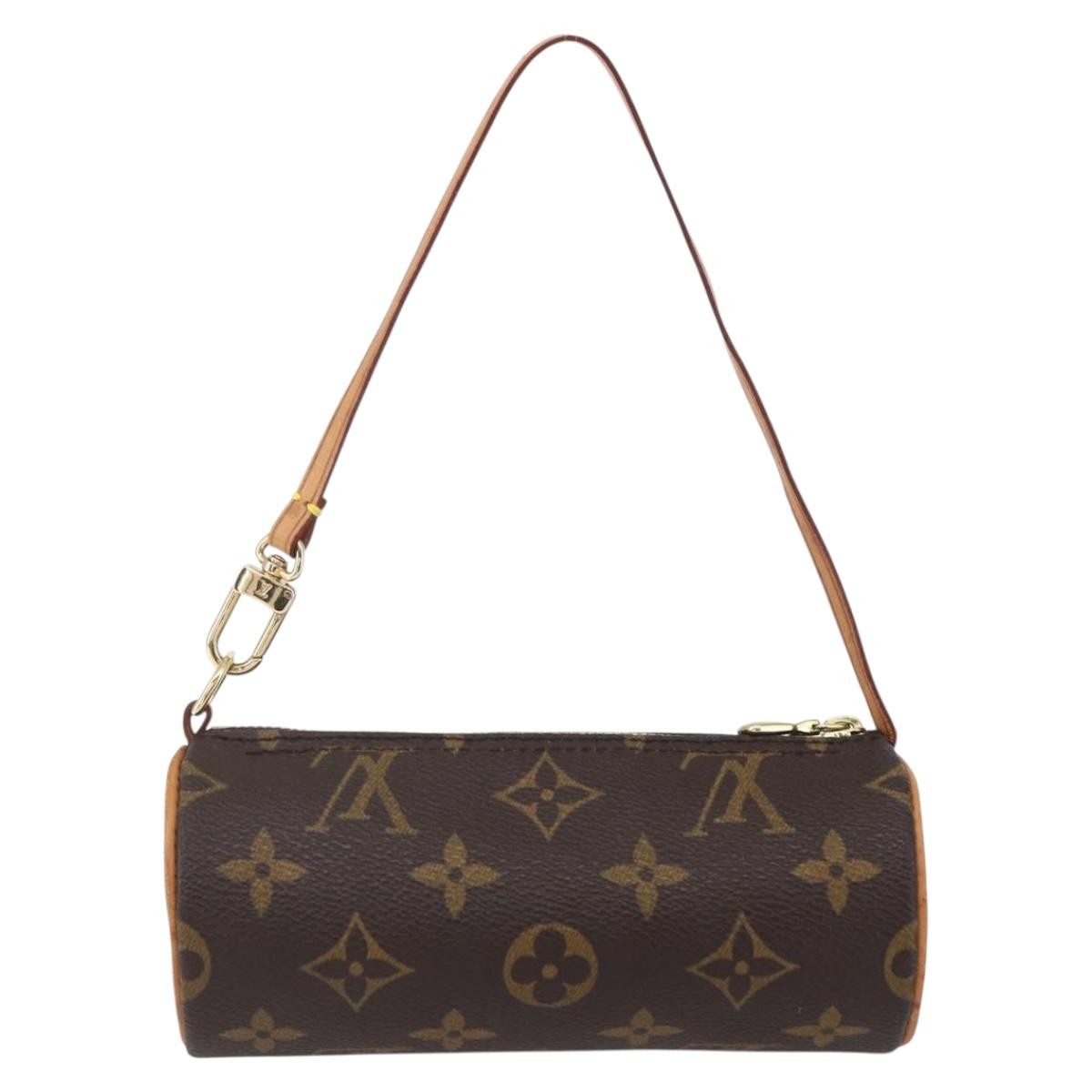 Louis Vuitton Papillon Pochette Monogram Canvas, BROWN, CANVAS, Clutche & pouche