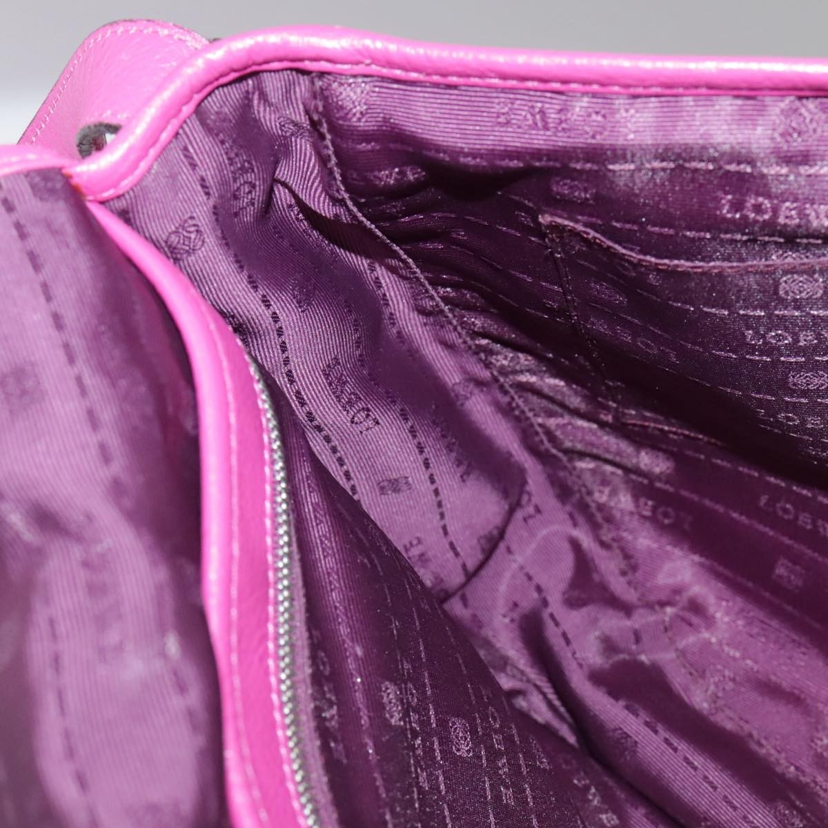 Loewe Heritage Messenger Leather, PINK, LEATHER, Shoulder bag