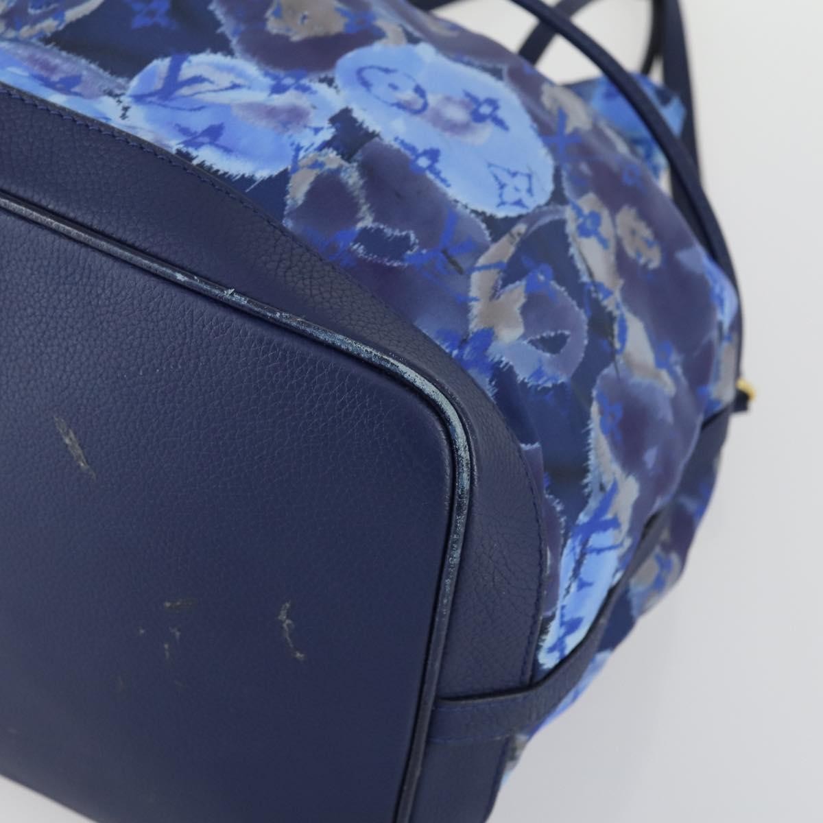 Louis Vuitton Noefull Handbag Ikat Nylon, BLUE, NYLON, Handbag