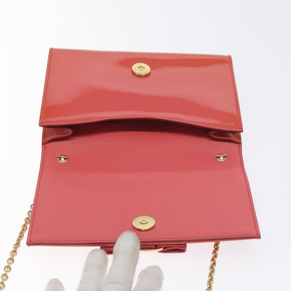 Salvatore Ferragamo Ginny Crossbody Bag Patent, ORANGE, PATENT_LEATHER, Shoulder bag