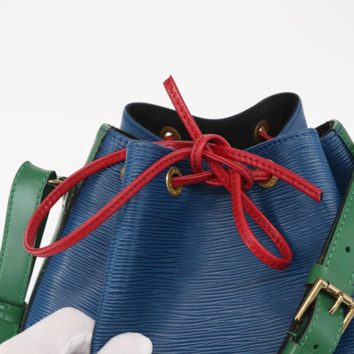 Louis Vuitton Tricolor Noe Handbag Epi Leather, BLUE, LEATHER, Shoulder bag