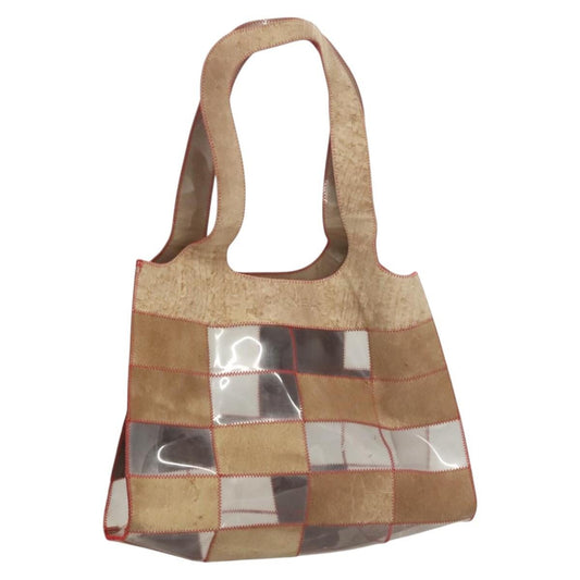 Chanel Naked Patchwork Tote PVC and Suede, BEIGE, SUEDE, Tote bag