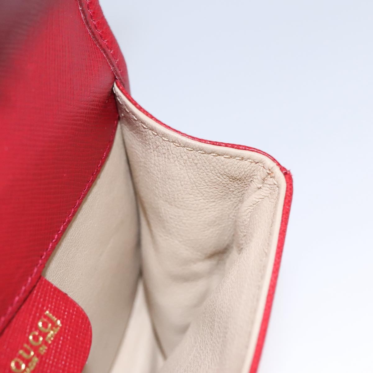 Gucci Bamboo 1947 Belt Bag Leather, RED, LEATHER, Clutche & pouche