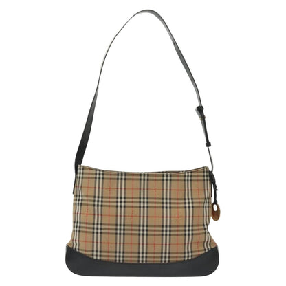 Burberry Shoulder Bag Nova Check Canvas, BEIGE, CANVAS, Shoulder bag