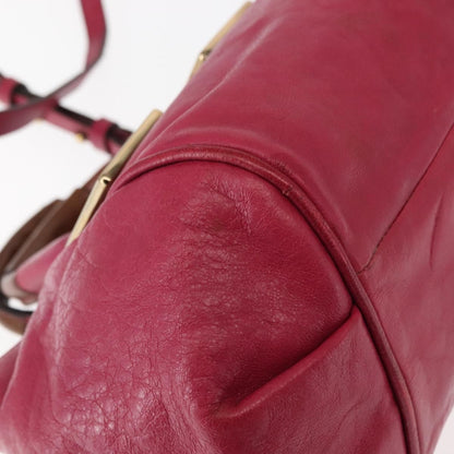 Chloe Ethel Handbag Leather, PINK, LEATHER, Handbag