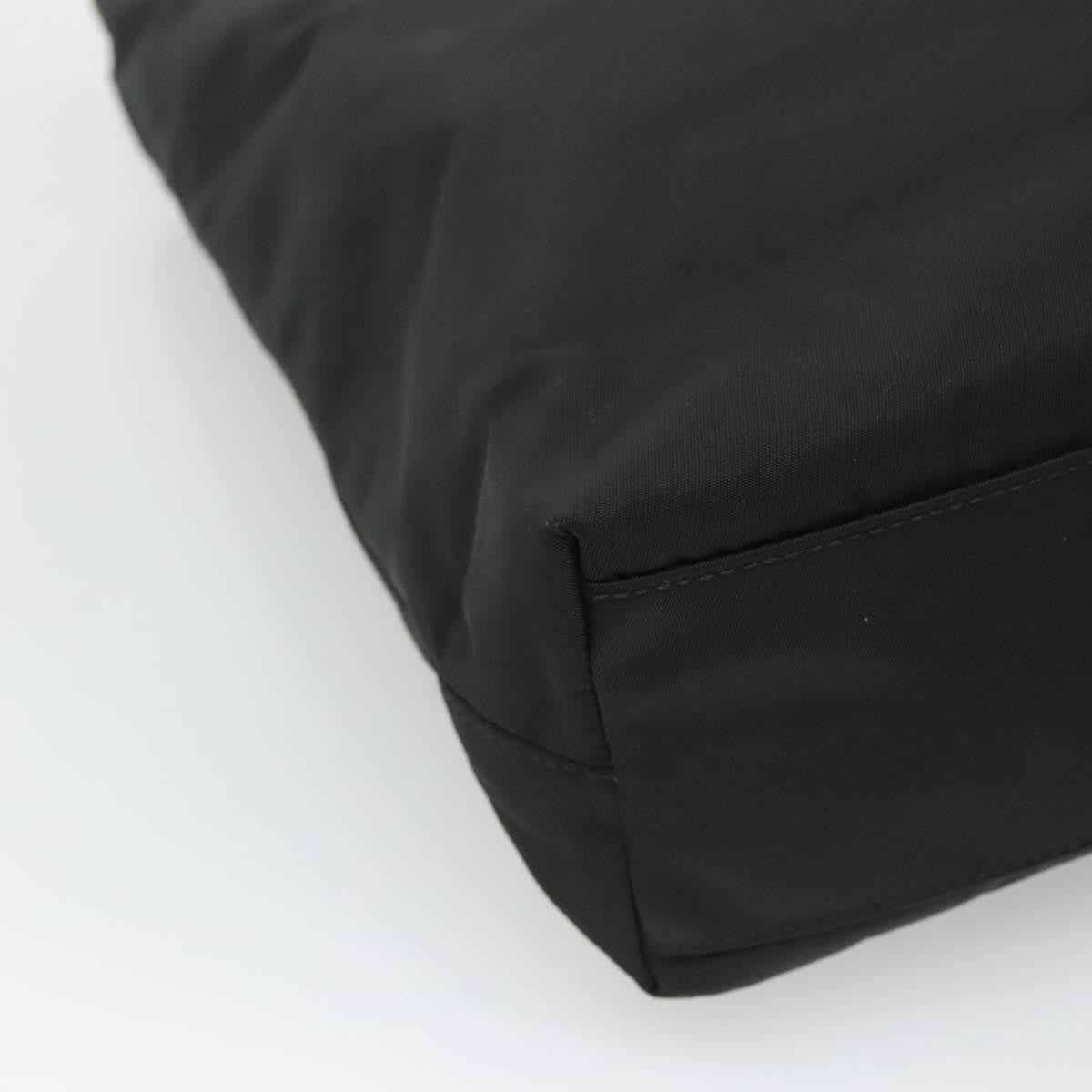 Prada Chain Shoulder Bag Tessuto, BLACK, NYLON, Shoulder bag