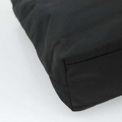 Prada Chain Shoulder Bag Tessuto, BLACK, NYLON, Shoulder bag