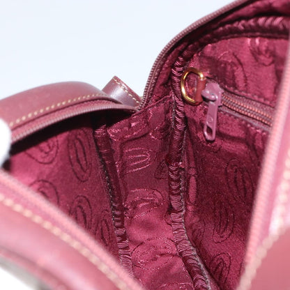 cartier Must de Cartier Shoulder Bag Leather, BURGUNDY, LEATHER, Shoulder bag