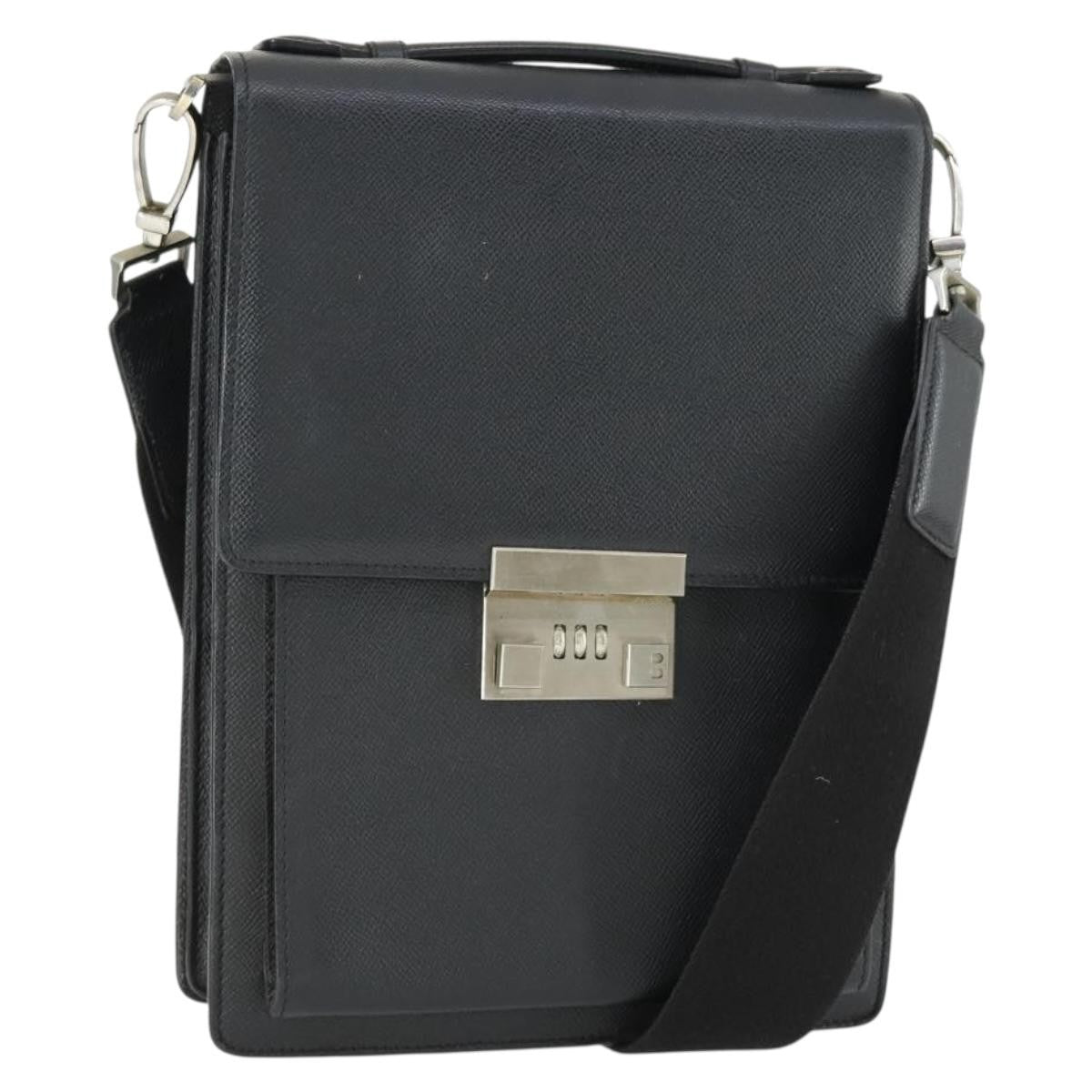 Bally Vintage Shoulder Bag Leather, BLACK, LEATHER, Shoulder bag