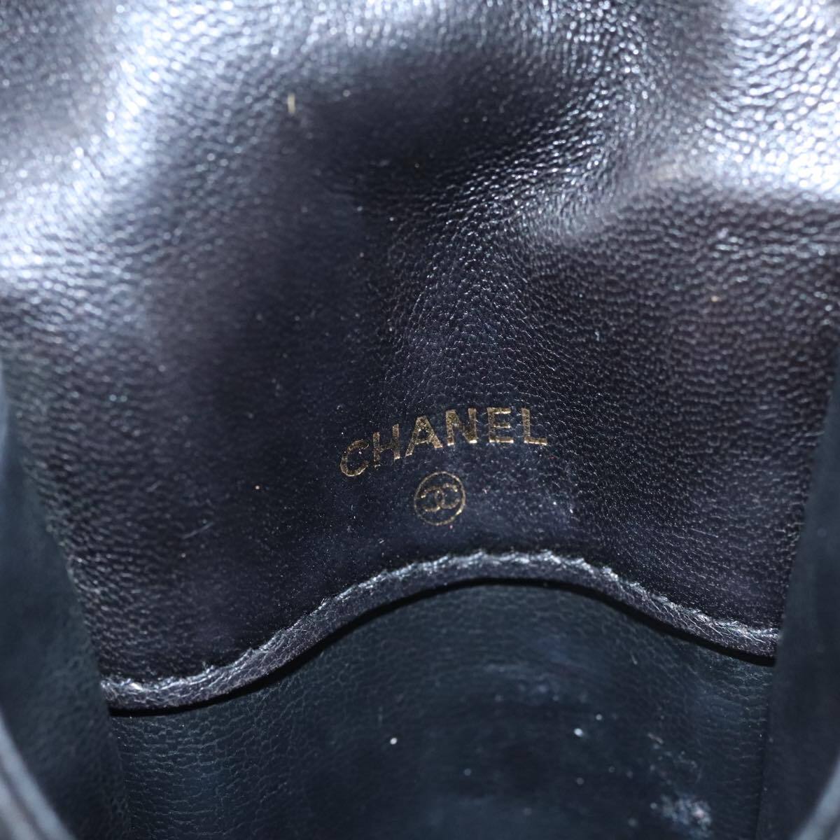 Chanel CC Phone Pouch with Chain Quilted Lambskin, BLACK, LEATHER, Crossbody bag