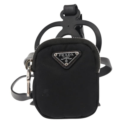 Prada Cargo Phone Holder Crossbody Bag Tessuto, BLACK, NYLON, Crossbody bag