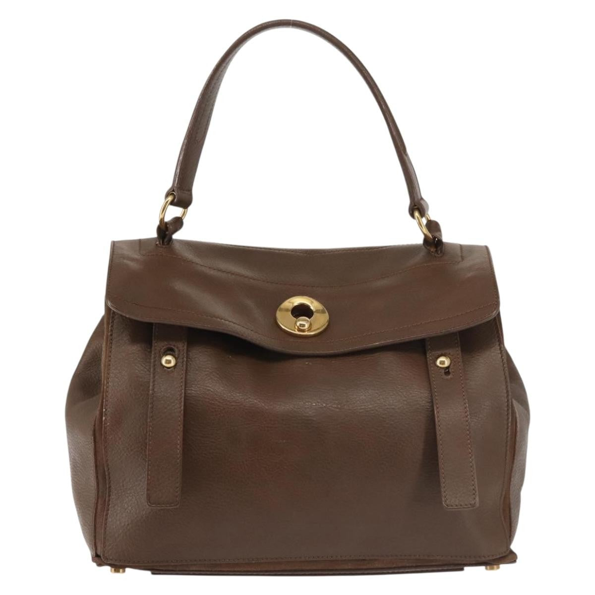 Saint Laurent Muse Two Bag Leather, BROWN, LEATHER, Handbag