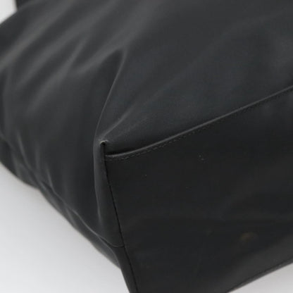 Salvatore Ferragamo Gancini Tote Nylon, BLACK, NYLON, Tote bag