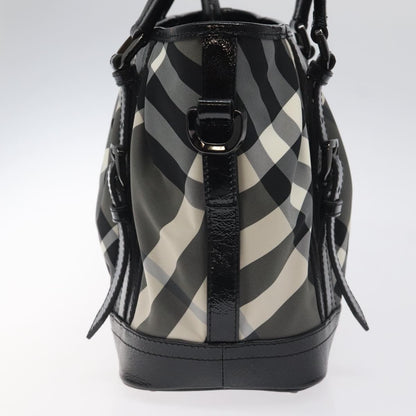 Burberry Lowry Convertible Tote Beat Check Nylon, BLACK, NYLON, Tote bag