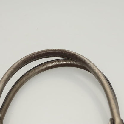 Salvatore Ferragamo Marisa Satchel Leather, GOLD, LEATHER, Handbag