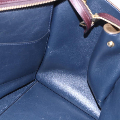 Celine Tricolor Trapeze Bag Leather, BROWN, LEATHER, Handbag