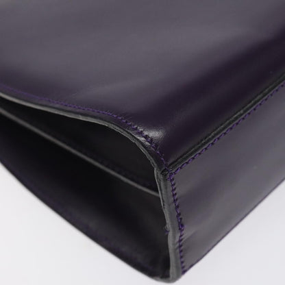 Celine Gancini Handbag Leather, PURPLE, LEATHER, Handbag