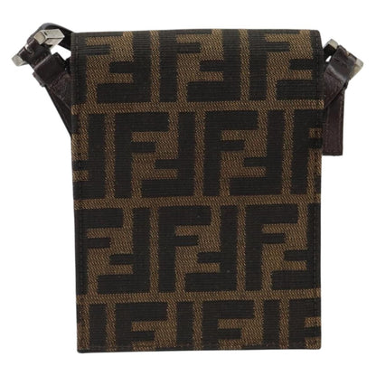 Fendi Vintage Flap Clutch Zucca canvas, BROWN, CANVAS, Clutche & pouche