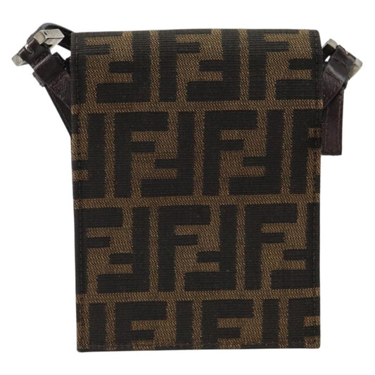 Fendi Vintage Flap Clutch Zucca canvas, BROWN, CANVAS, Clutche & pouche