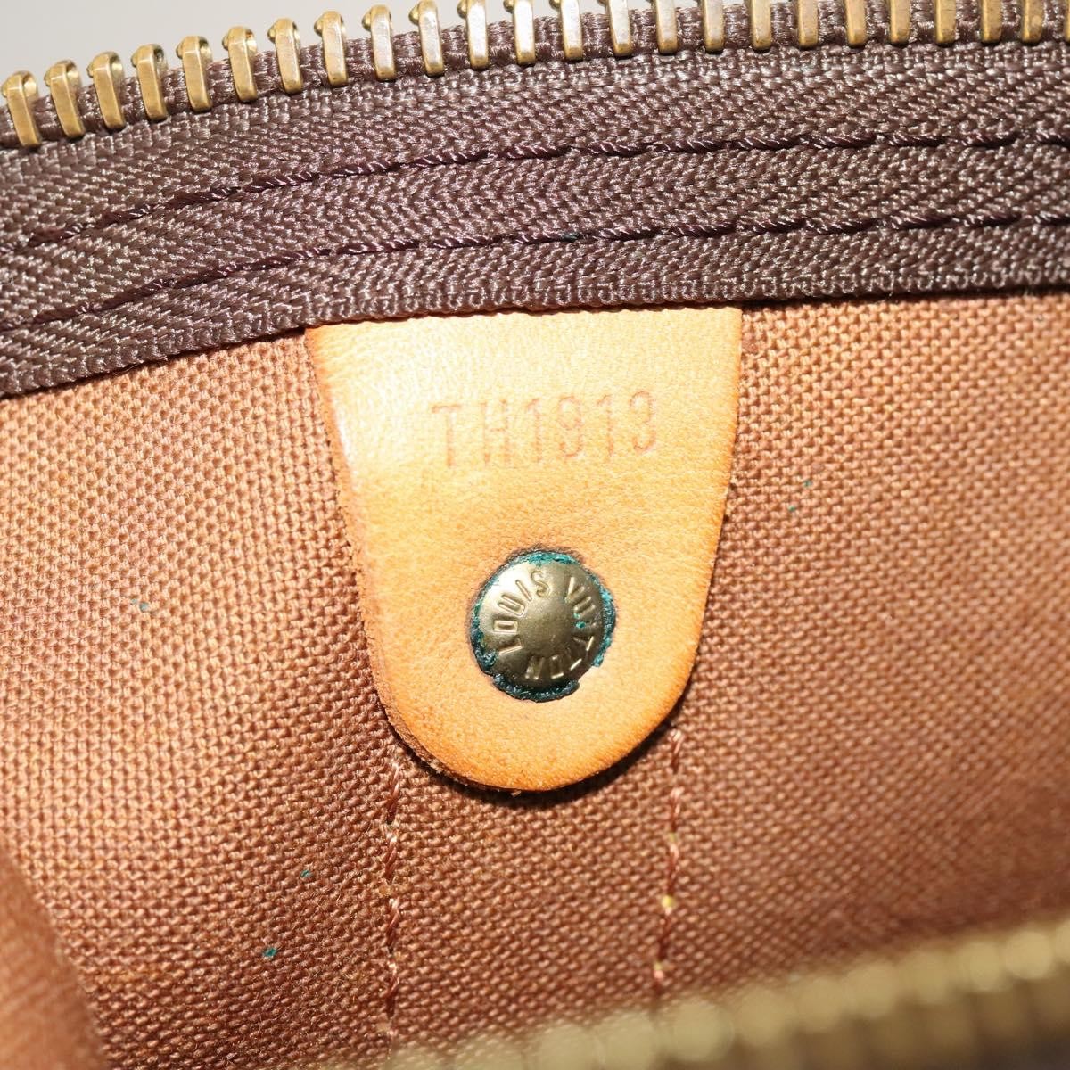 Louis Vuitton Keepall Bandouliere Bag Monogram Canvas, BROWN, CANVAS, Travel bag