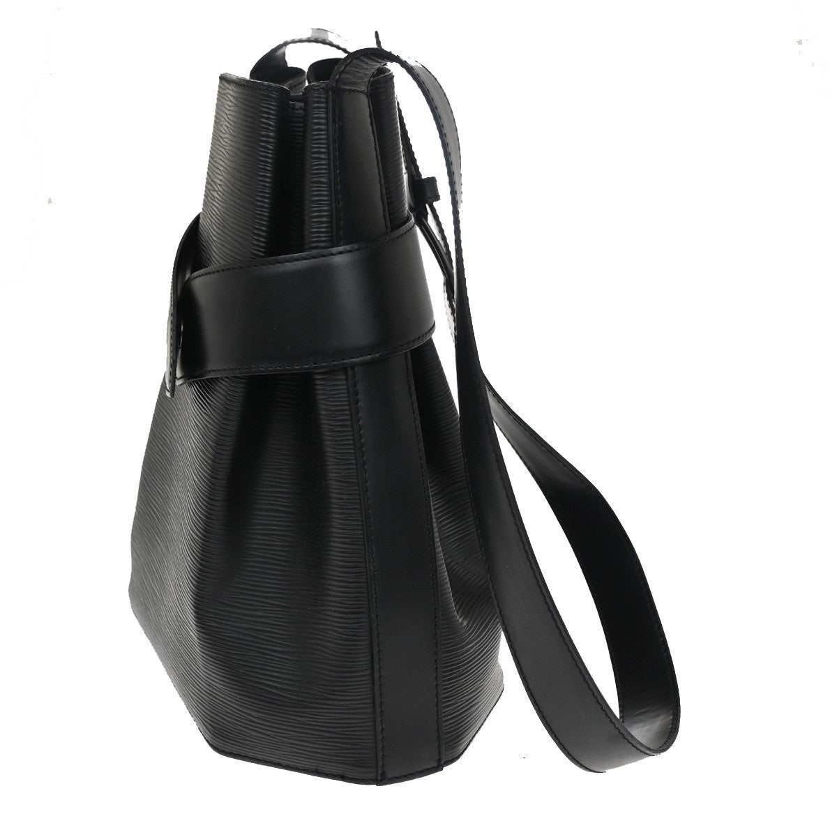 Louis Vuitton Vintage Sac d'Epaule Handbag Epi Leather, BLACK, LEATHER, Shoulder bag