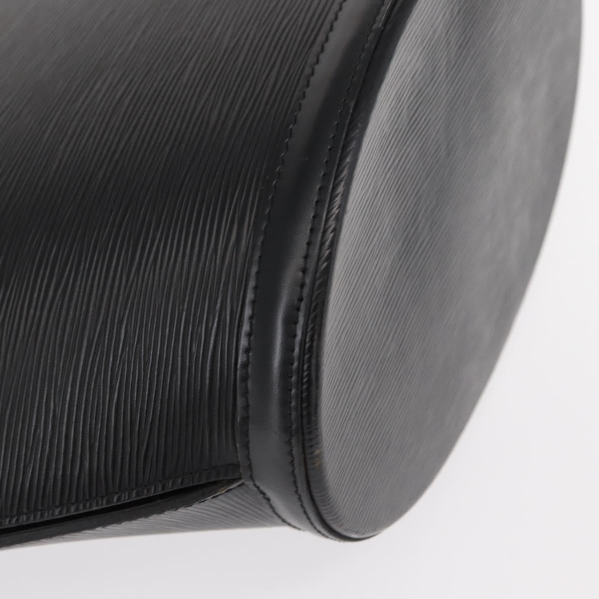 Louis Vuitton Saint Jacques Handbag Epi Leather, BLACK, LEATHER, Shoulder bag