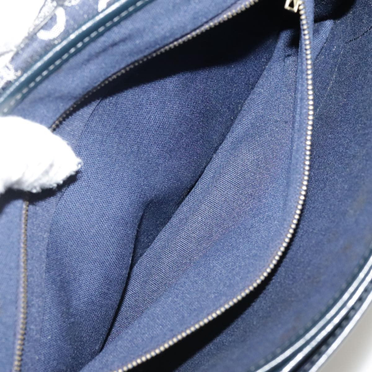 Celine C Sulky Handbag Canvas, NAVY, CANVAS, Handbag