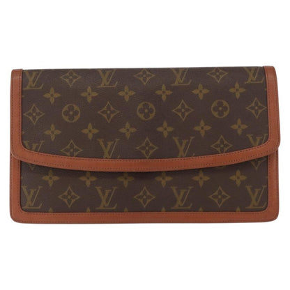 Louis Vuitton Dame Pochette Monogram Canvas, BROWN, CANVAS, Clutche & pouche