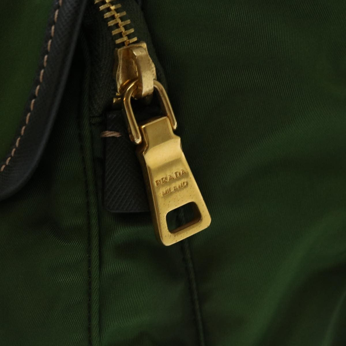 Prada Double Front Pocket Backpack Tessuto, KHAKI, NYLON, Backpack