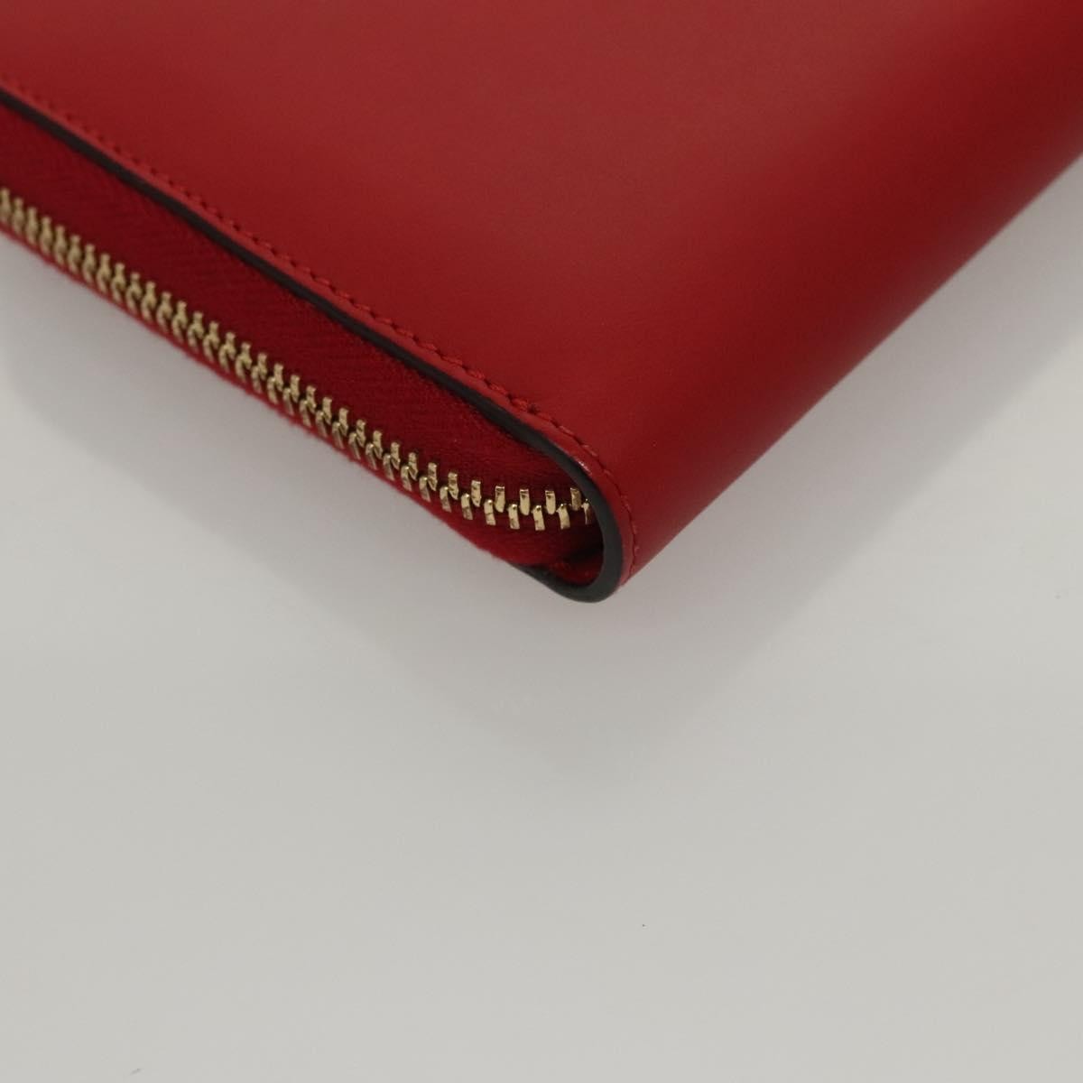 Gucci Bamboo Tassel Zip Organizer Wallet Leather, RED, LEATHER, Wallets