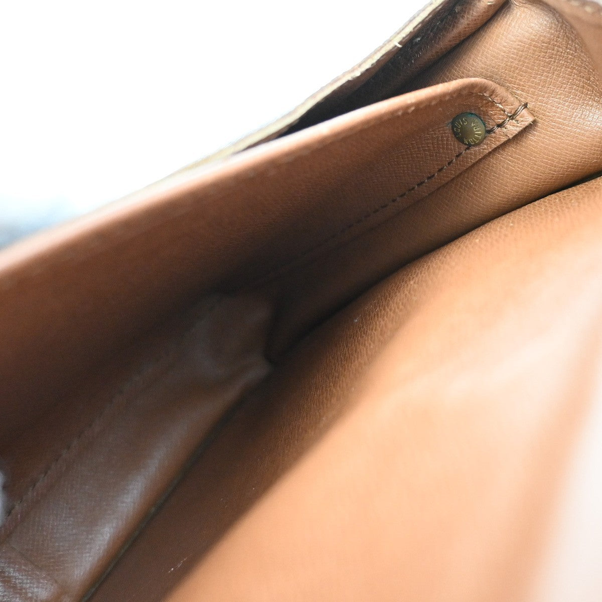 Louis Vuitton Cartouchiere Handbag Monogram Canvas, BROWN, LEATHER, Crossbody bag