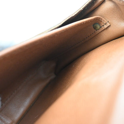 Louis Vuitton Cartouchiere Handbag Monogram Canvas, BROWN, LEATHER, Crossbody bag