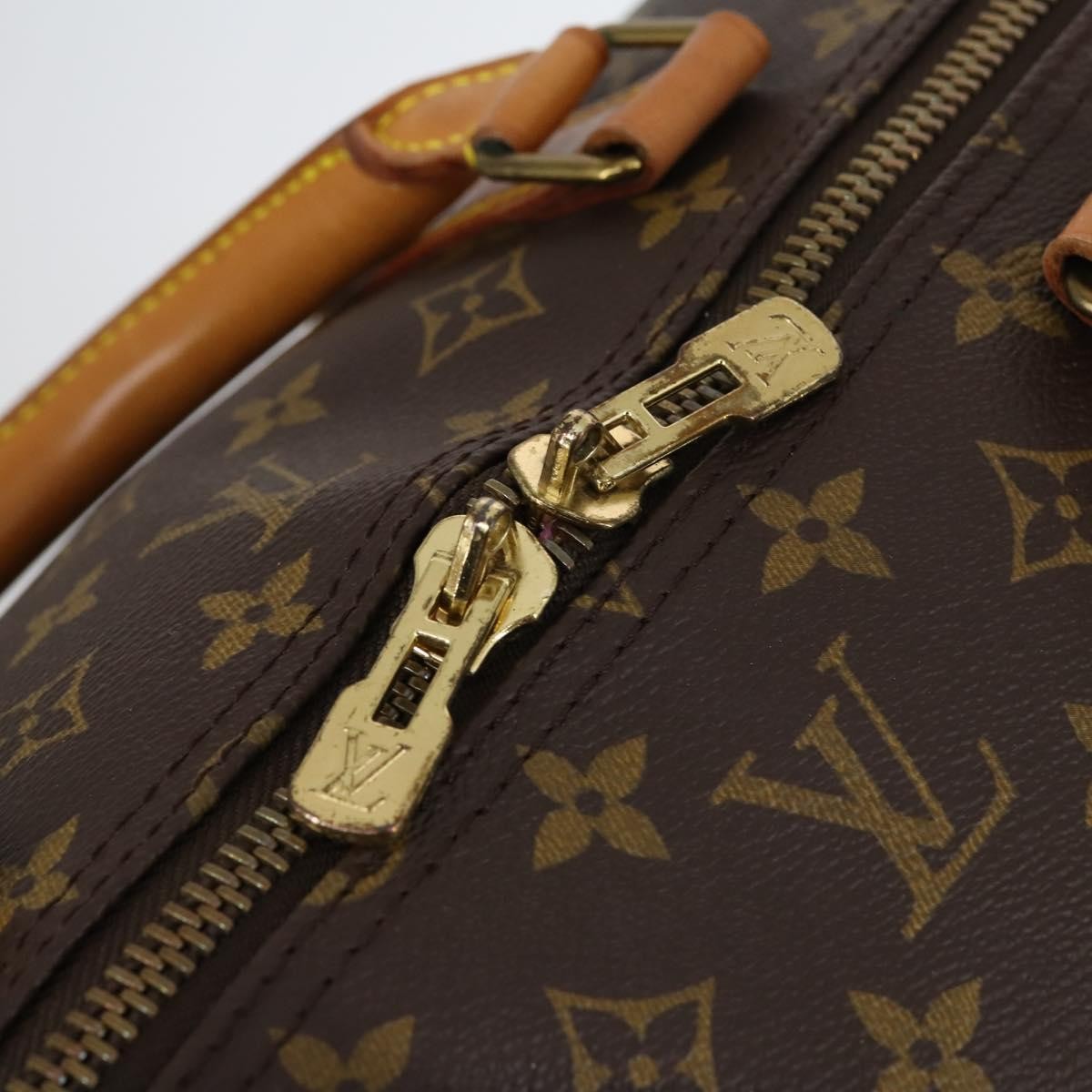 Louis Vuitton Keepall Bandouliere Bag Monogram Canvas, BROWN, CANVAS, Travel bag