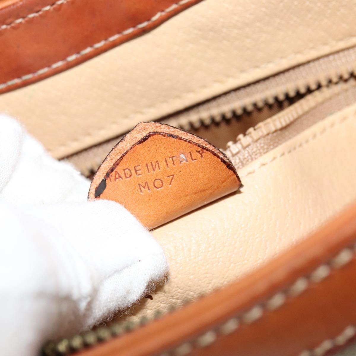 Celine Macadam Handbag Macadam with leather, BEIGE, CANVAS, Handbag