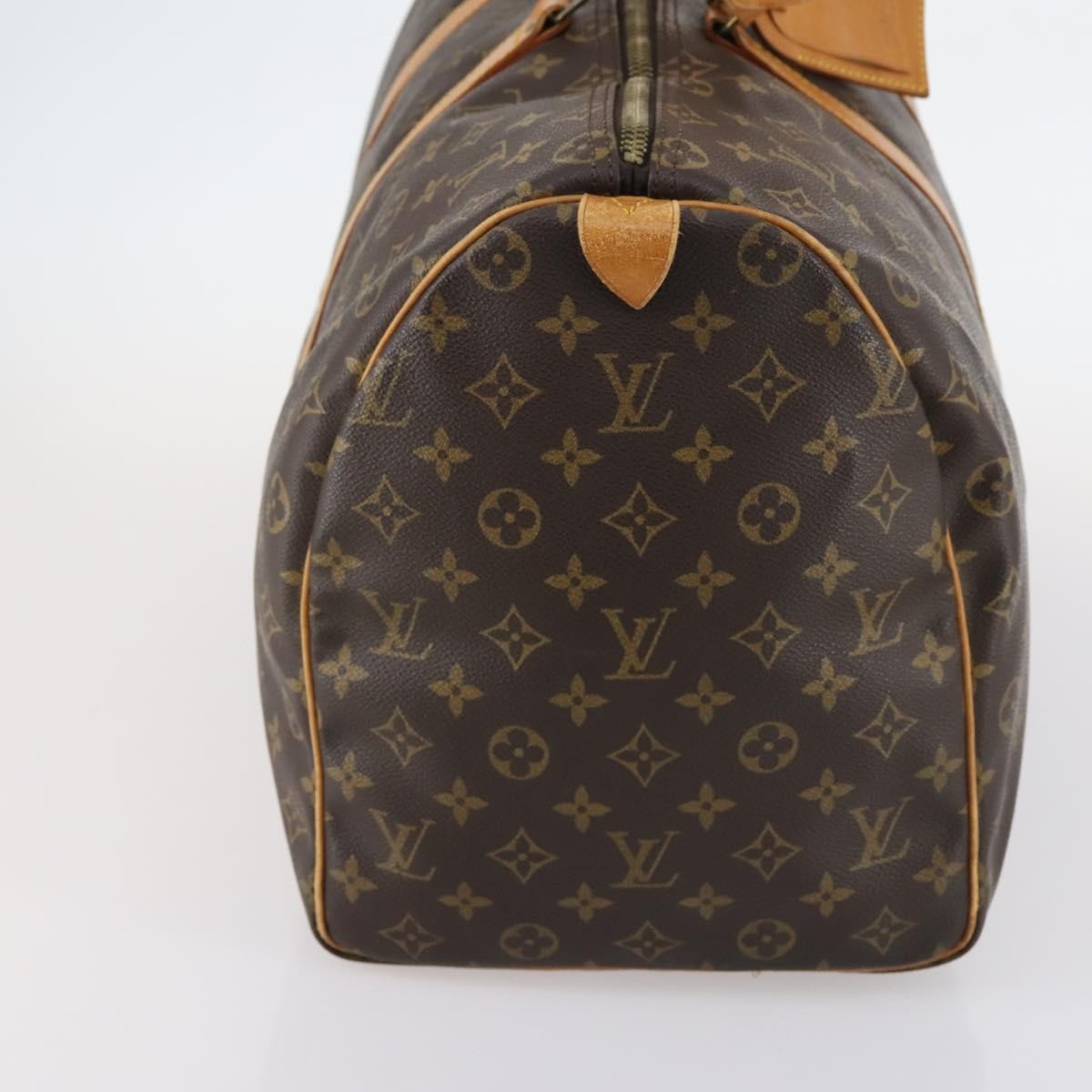 Louis Vuitton Keepall Bag Monogram Canvas, BROWN, CANVAS, Travel bag