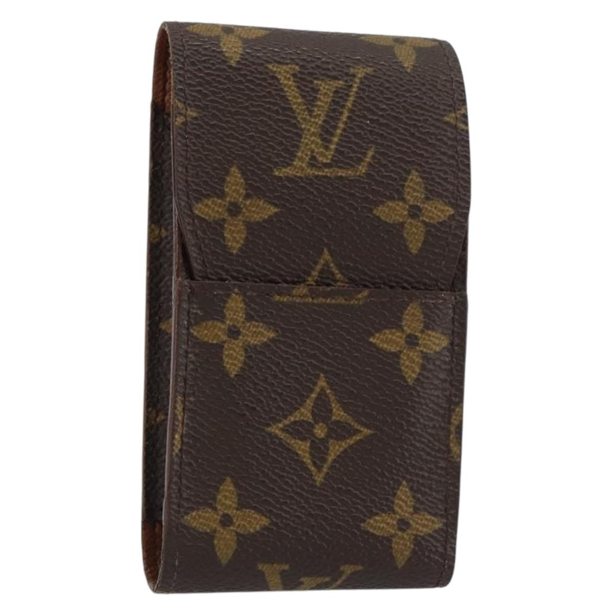Louis Vuitton Etui Cigarette Case Monogram canvas, BROWN, CANVAS, Wallets