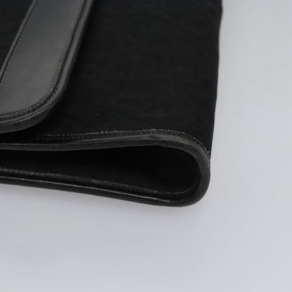 Christian Dior Vintage Chain Flap Shoulder Bag Diorissimo Canvas, BLACK, CANVAS, Shoulder bag